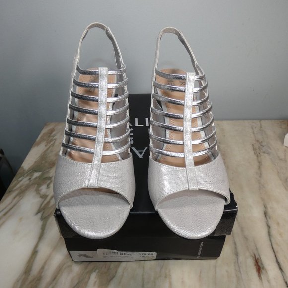 Naturalizer Womens Vanity Open Toe Slip On Slingback Heels 8 - Picture 7 of 14